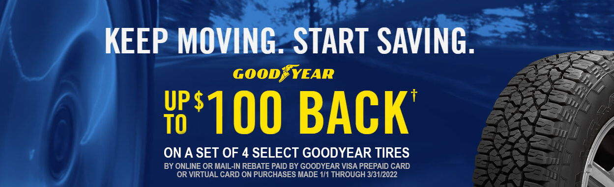 goodyear rebate up to 100 